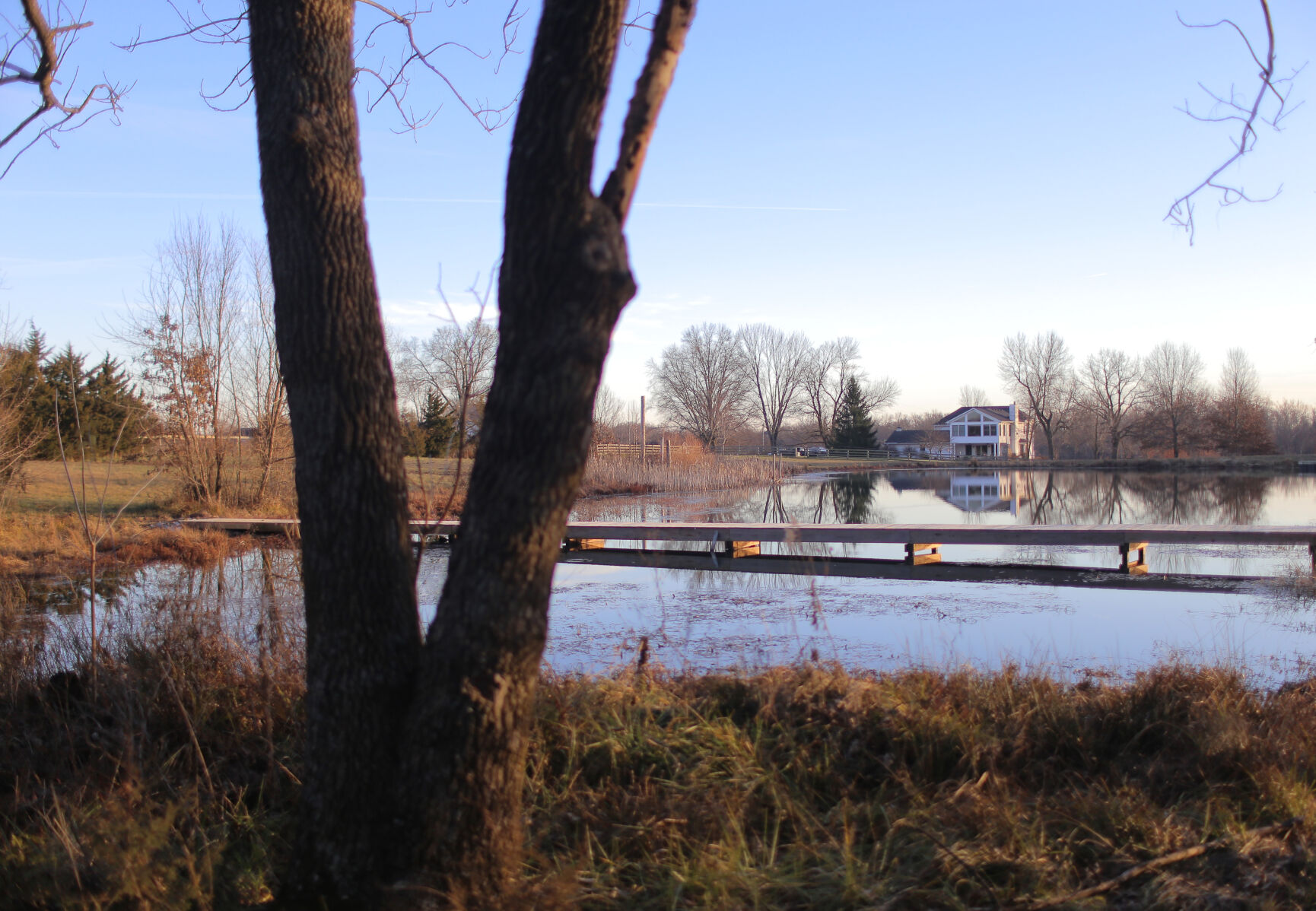 Brian Neuner's house is seen in the distance